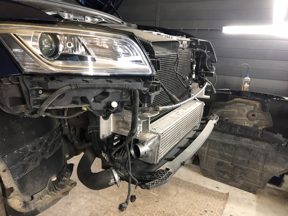 Встановлення інтеркулера від Audi A4 b9 3.0tdi 5