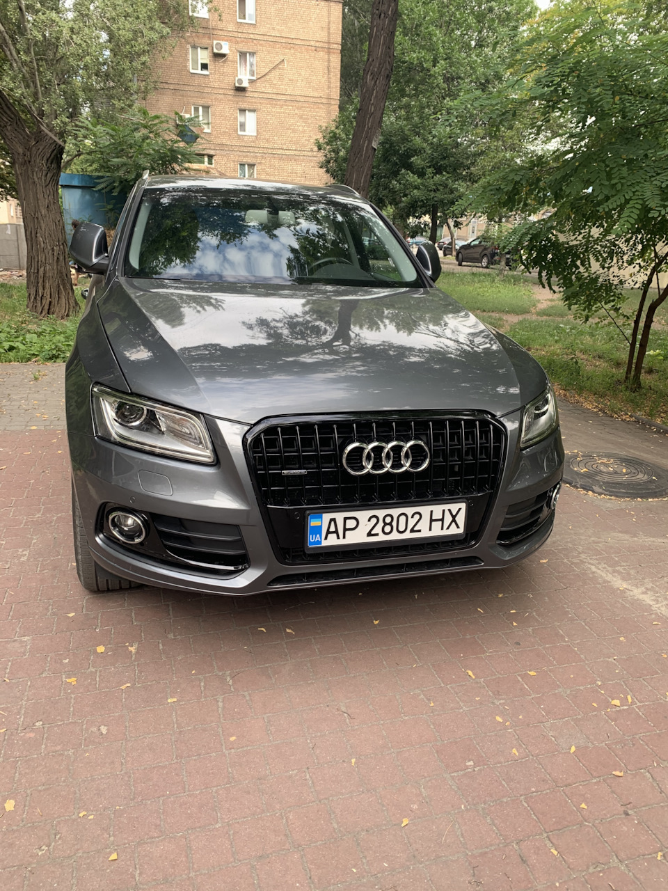 Значек решетки и шильдик quattro 5