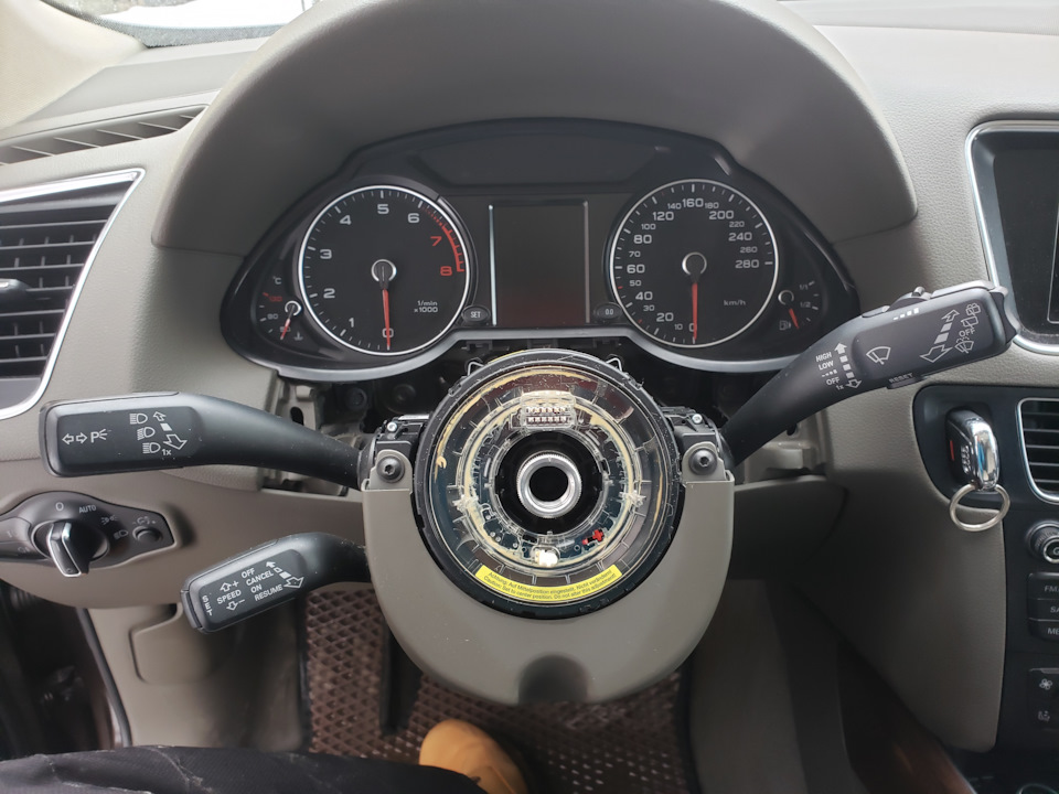 Руль у Audi Q5 b8 з підігрівом від Audi Q7 4M (частина 1) 4