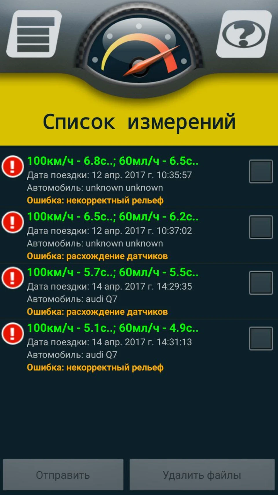 Звіт про чіп AUDI Q7 2016