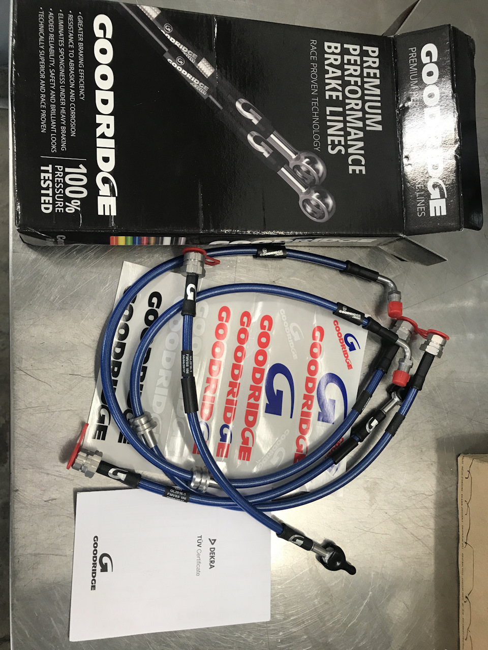Армовані шланги Godridge та ferodo Racing 2500 колодки. 1