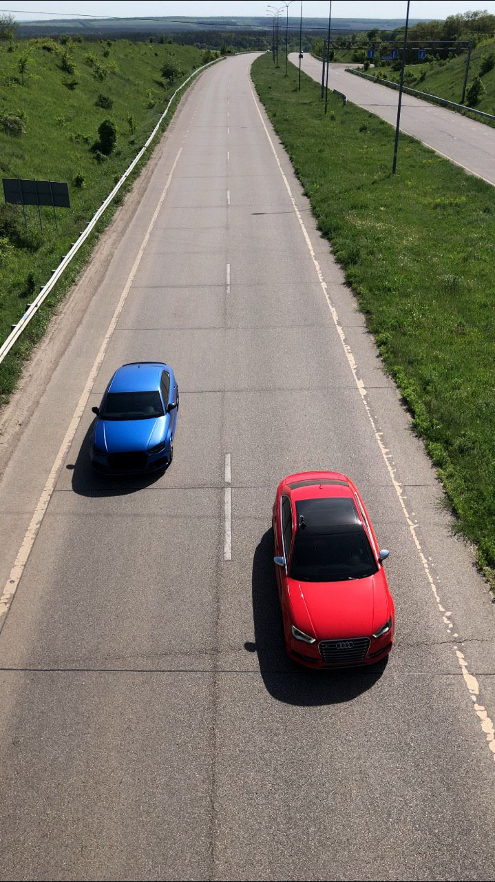 Заїзд з Audi RS3 gen 3 Stage 2 APR 1