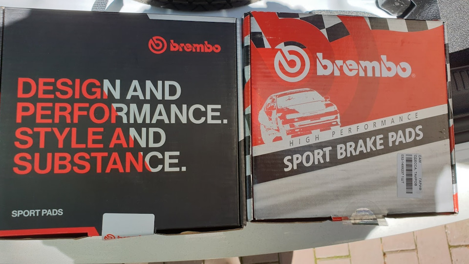 змінив стік колодки на Brembo Sport 4