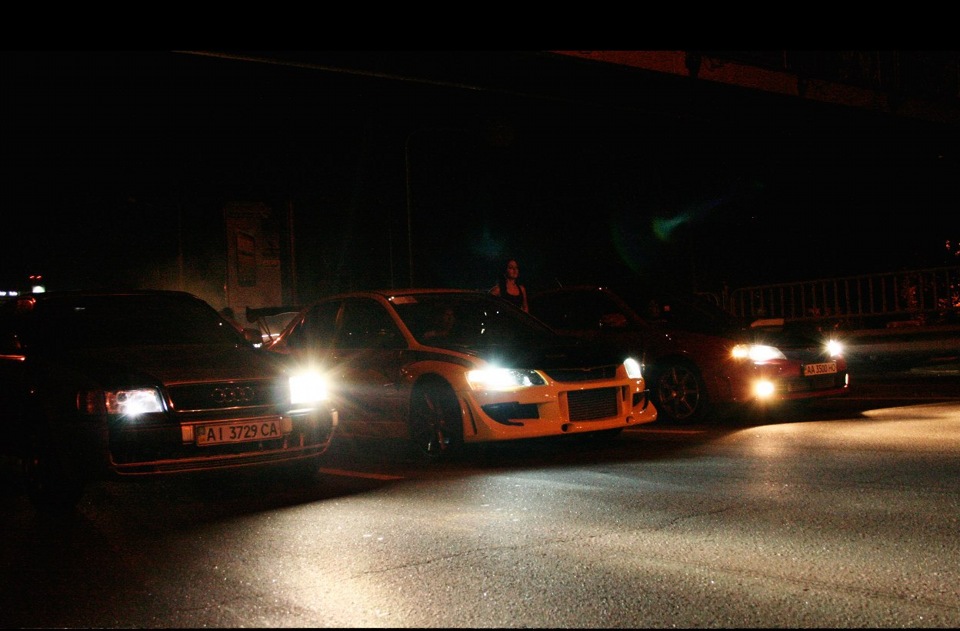 Заїзд проти EVO 9 та WRX STI 1