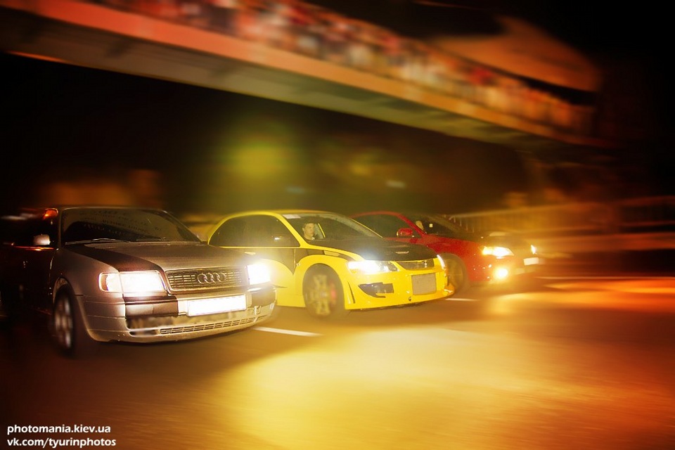 Заїзд проти EVO 9 та WRX STI 2