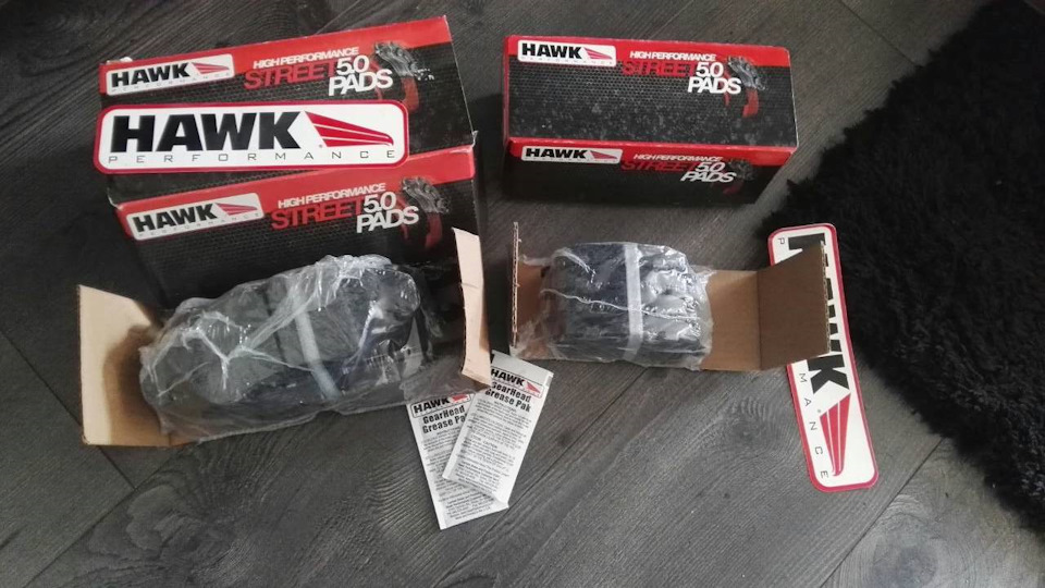 #5: Гальмівні диски ECS + Колодки Hawk HPS 5.0 4