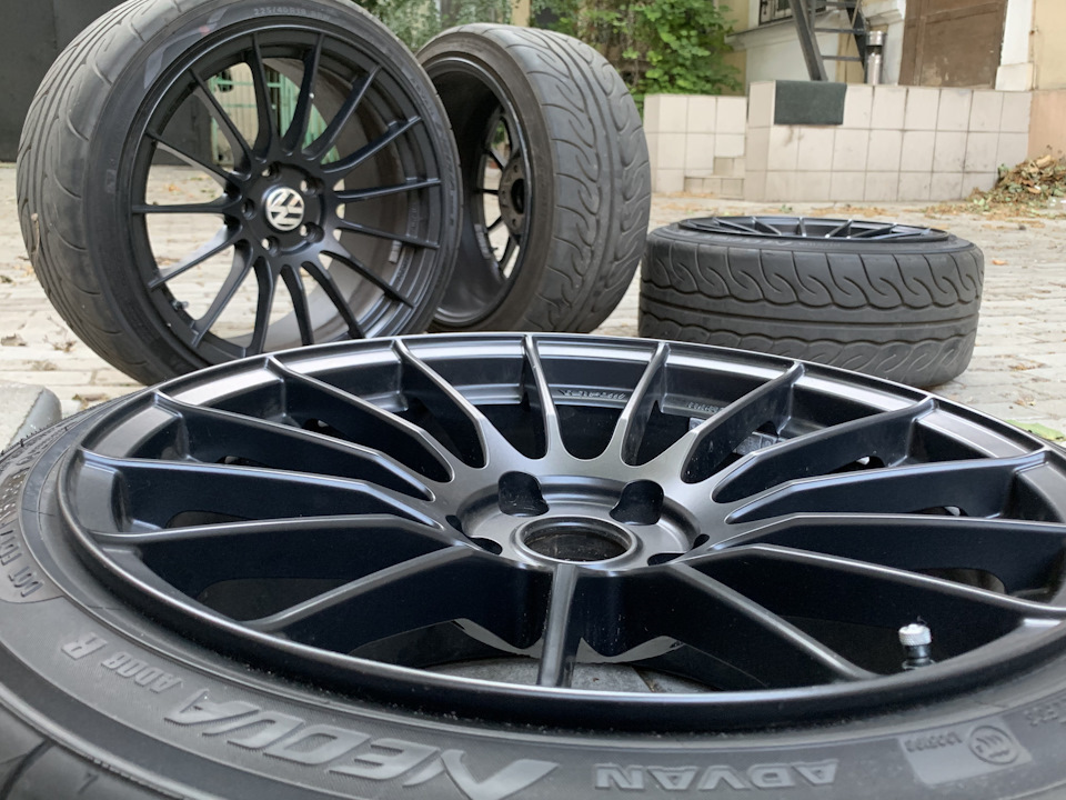 Заміна передніх супортів! Rotora! Enkei rs05rr та Advan ad08rs! 5