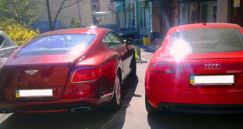 Audi TT with Bentley Continental 4