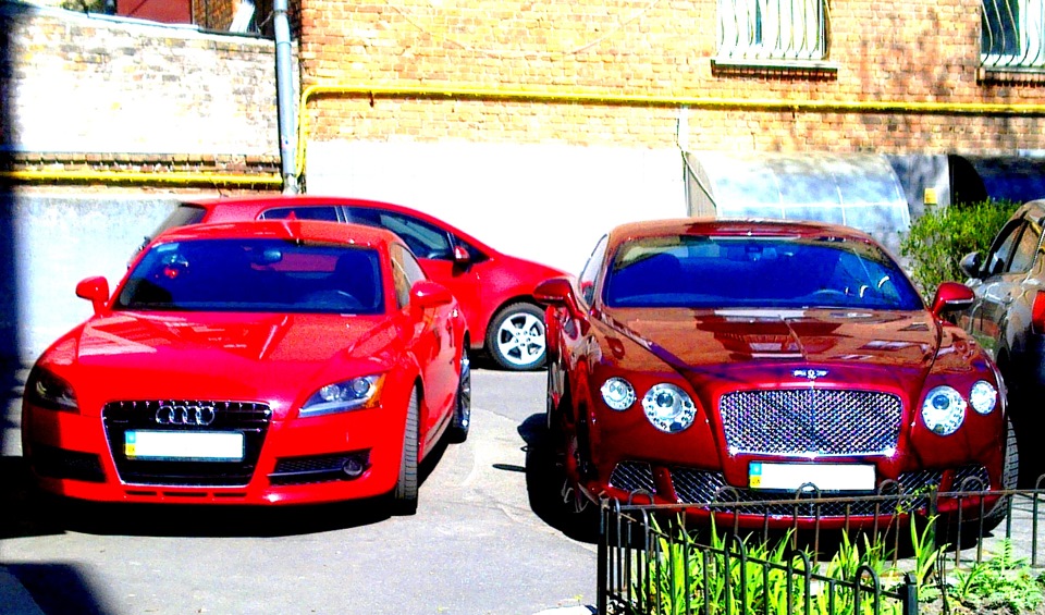 Audi TT with Bentley Continental 1