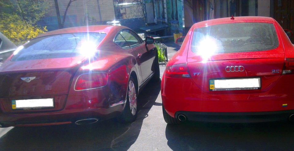 Audi TT with Bentley Continental 2
