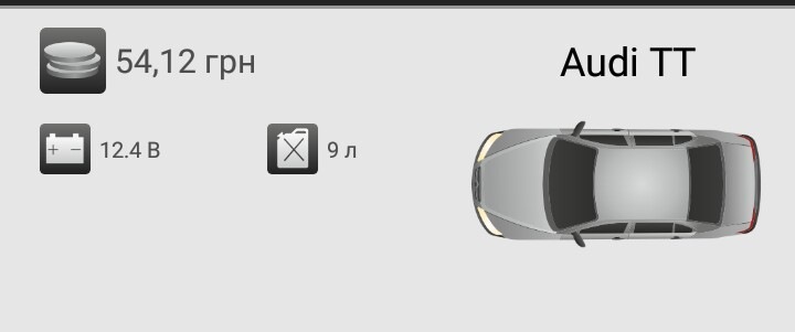 Чергове спостереження щодо витрати бензину Audi TT 3.2 3