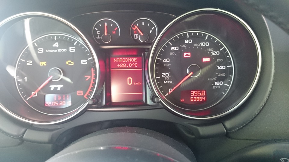 Чергове спостереження щодо витрати бензину Audi TT 3.2 2