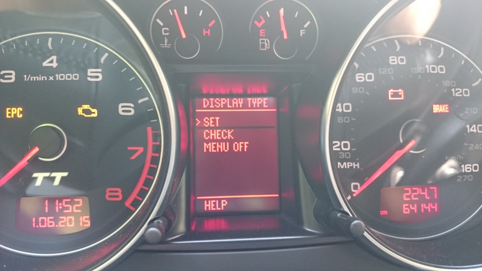 Speed ​​Warn (попередження про перевищення швидкості) Audi TT 2