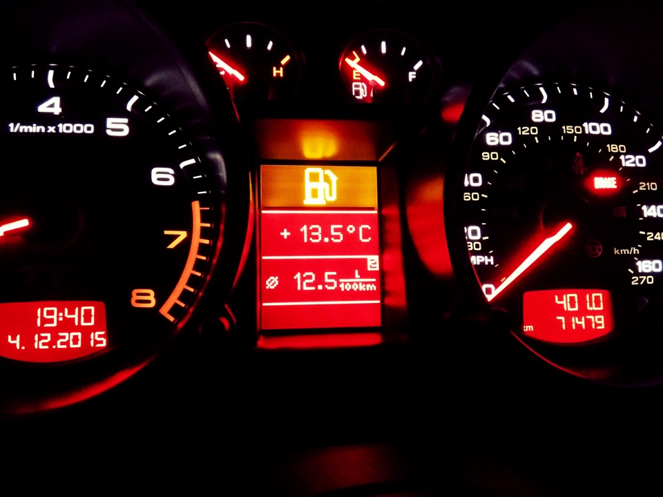 Зимові витрати пального Audi TT 1