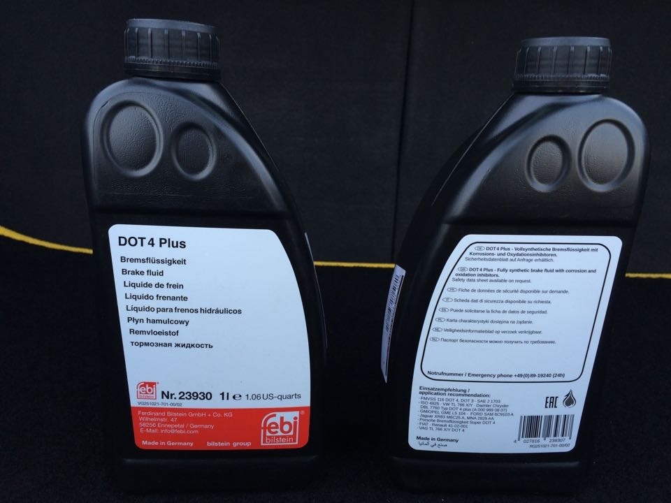 Заміна гальмівної рідини DOT4 FEBI Brake Fluid Plus 1