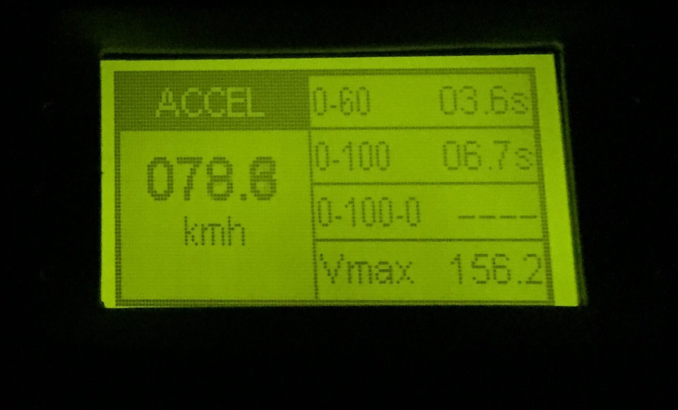 Замір 0-100 Racelogic / Audi TT (2.0 TFSI 6-MT) 1
