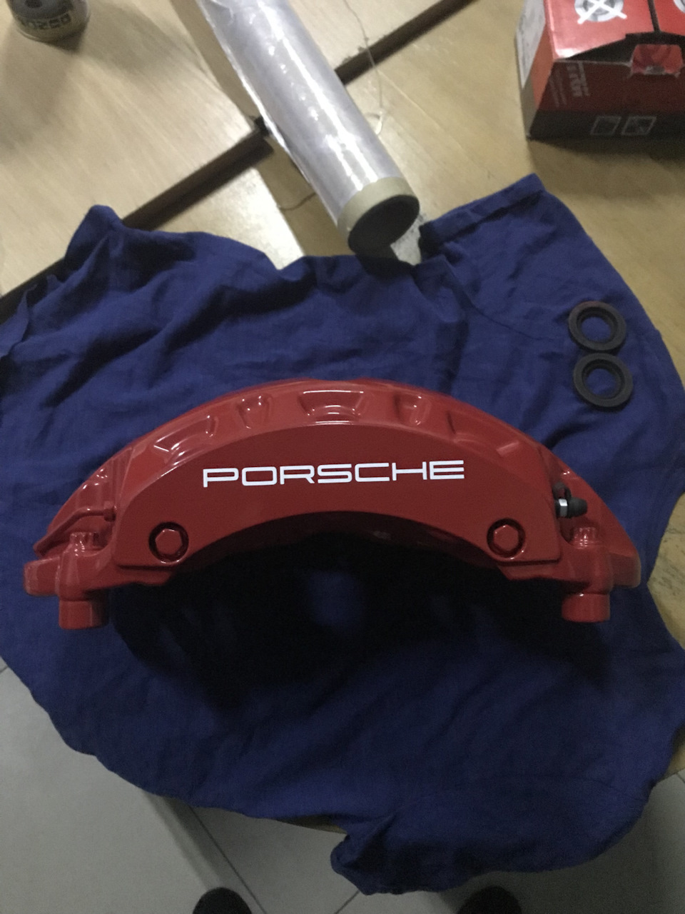 Гальма перед. Супорта Porsche 6 поршнів, гальмівні диски 375х36 5