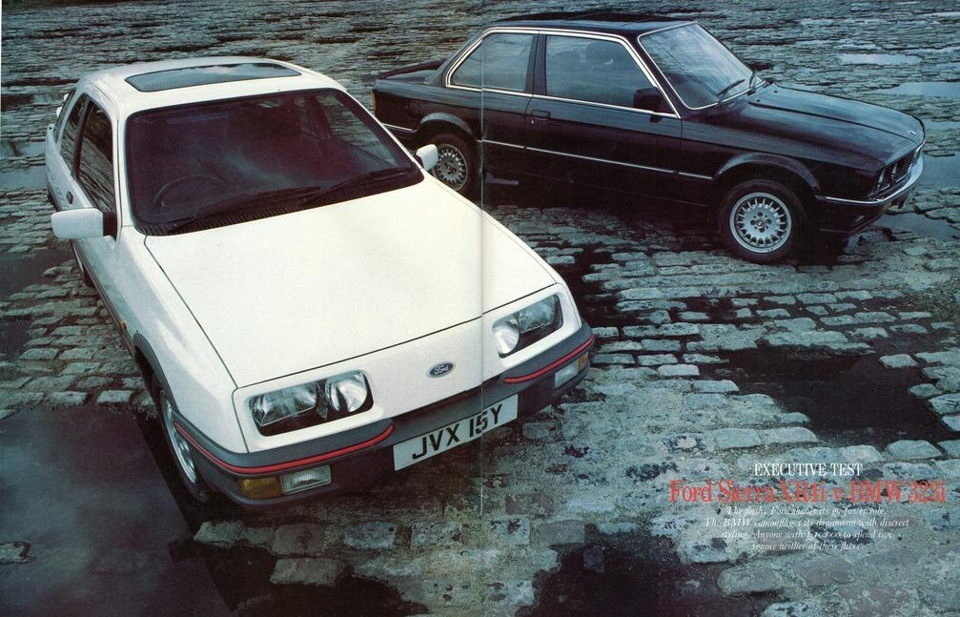 BMW 323i e30 vs Ford Sierra XR4i Тест 1983 року 1