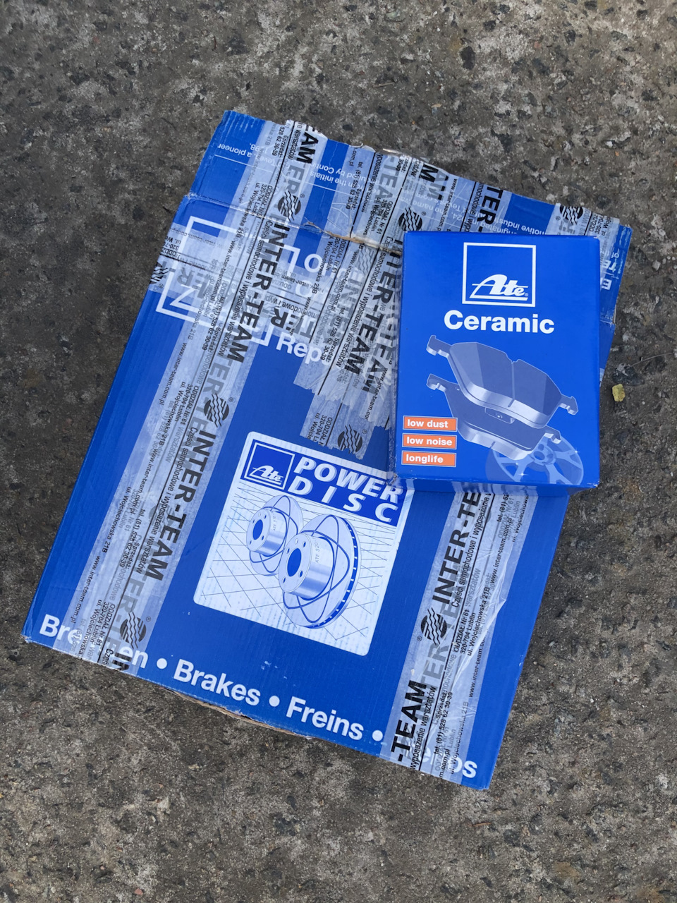 ATE POWER DISK+ATE CERAMIC, а також задні гальма. 2