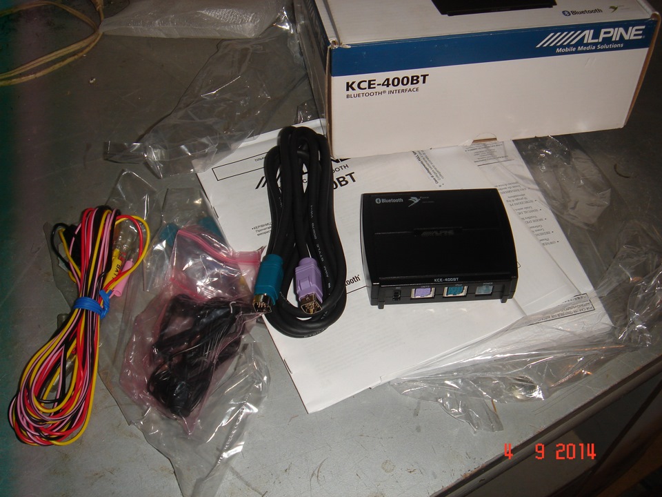 Bluetooth kce-400bt для Alpine 117ri 2