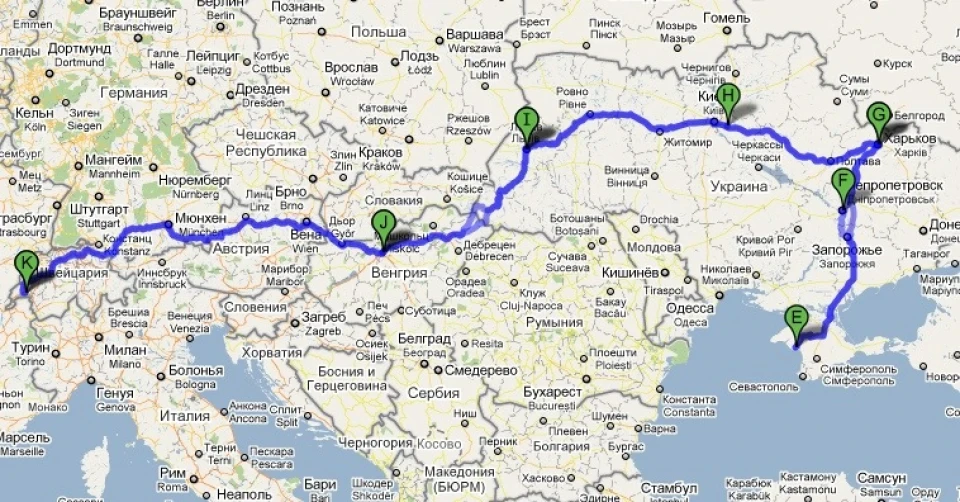 Summer Trip 2010 Швейцарія - Україна - Швейцарія
