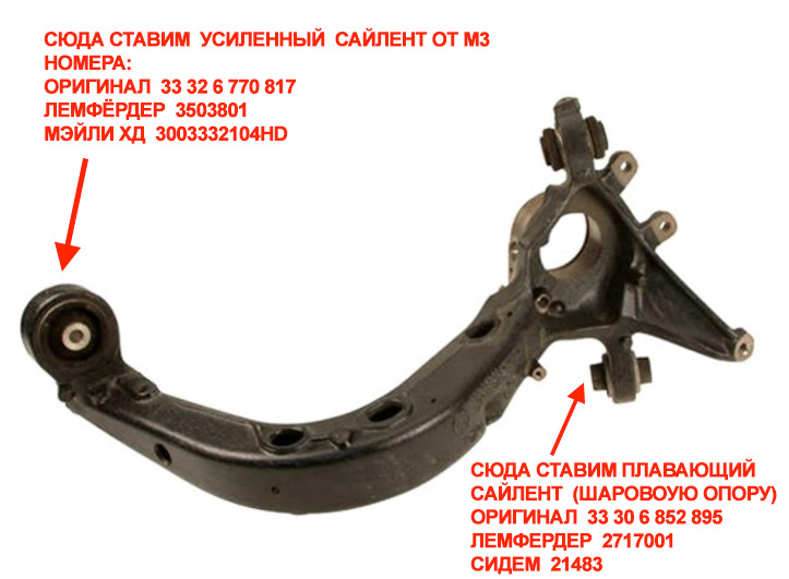 Як отримати задню підрулюючу підвіску за типом M3 E46, чи варто ставити проставочні шайби сайлентів та інші питання щодо задньої підвіски BMW E46 2