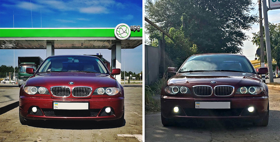 Led ходові вогні на E46 4