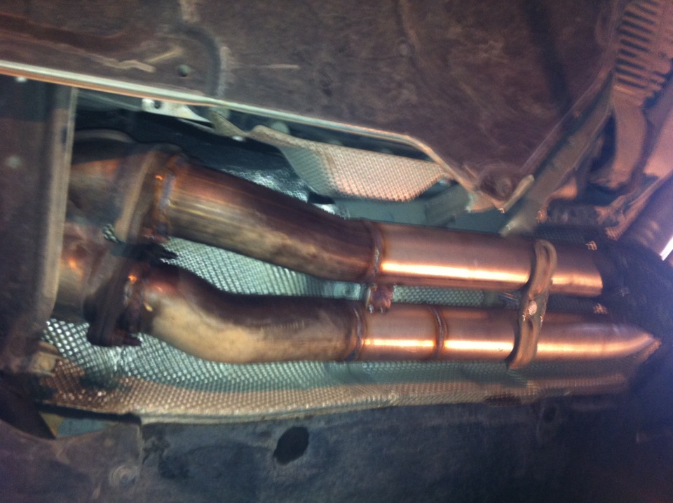 Вихлоп Custom + Downpipe 3
