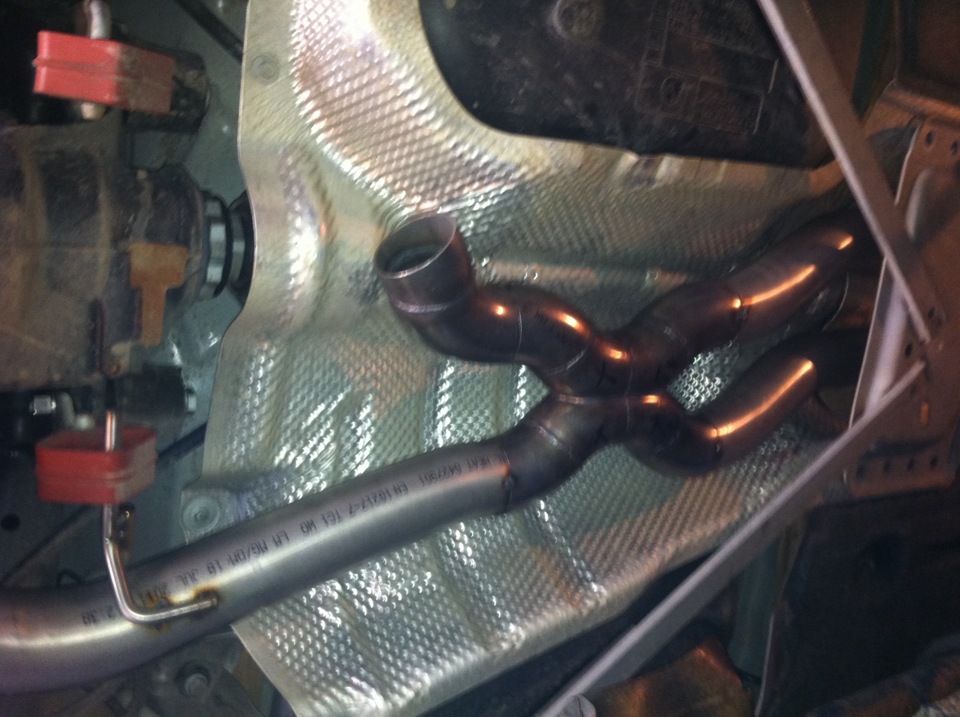 Вихлоп Custom + Downpipe 2