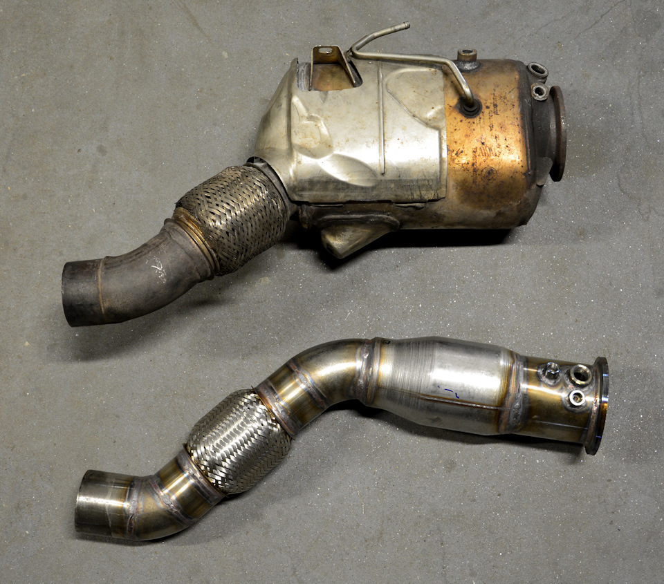 Установка Downpipe, чіп, видалення сажового та інші моменти. 4