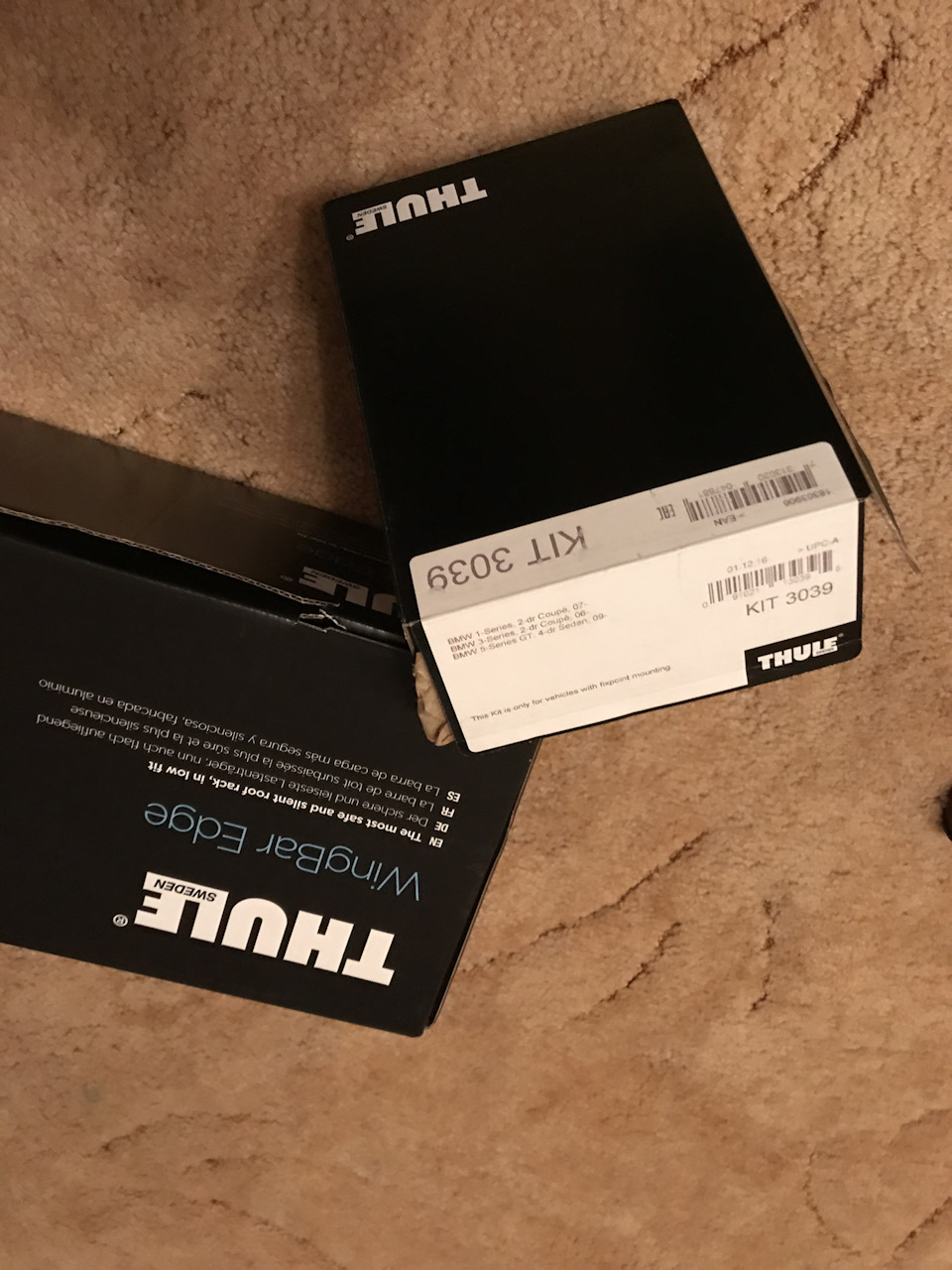 Thule Edge 9592 + 3039 kit + MontBlanc Barracuda 1