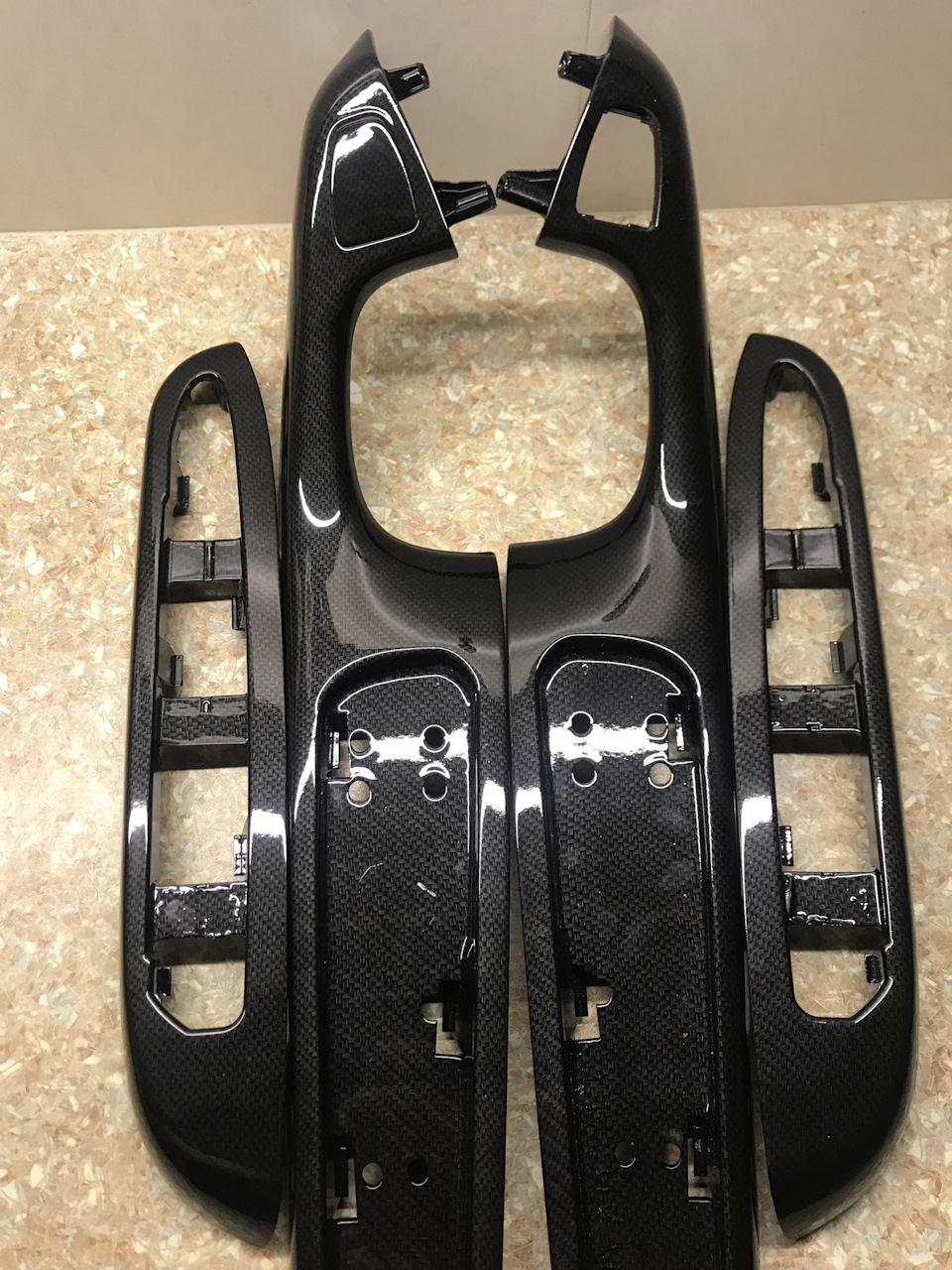 Аквапринт планок Салона carbon bmw e46 2