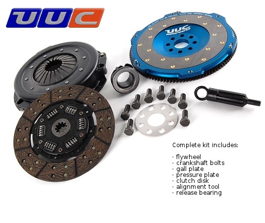 UUC Stage 2 Light Flywheel + Segmented Kevlar Clutch 1