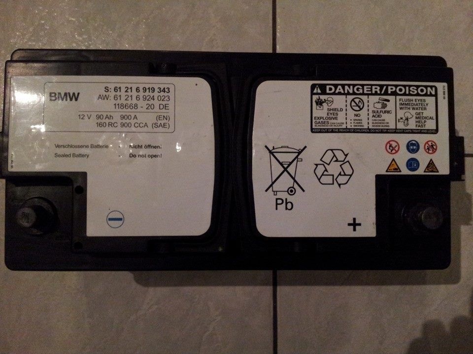 Originale Bmw Batterie 90Ah 1