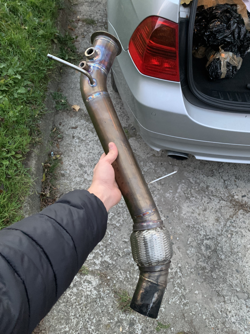 BMW E91 320d Downpipe n47 1