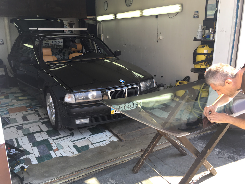 Атермальна плівка + заміна лобового скла на BMW e36 M52 2
