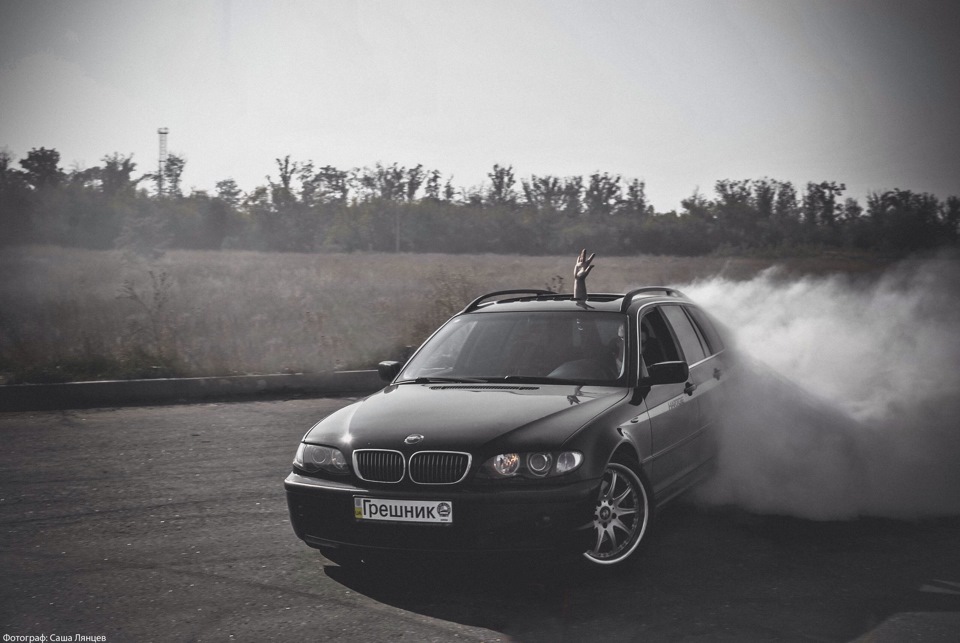e46 vs e36 слалом 1