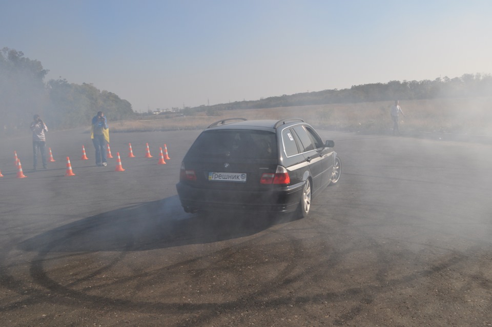 e46 vs e36 слалом 2