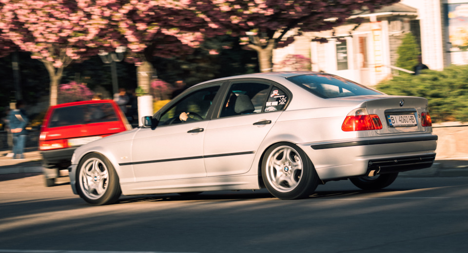 Фото E46 під сакурою 4