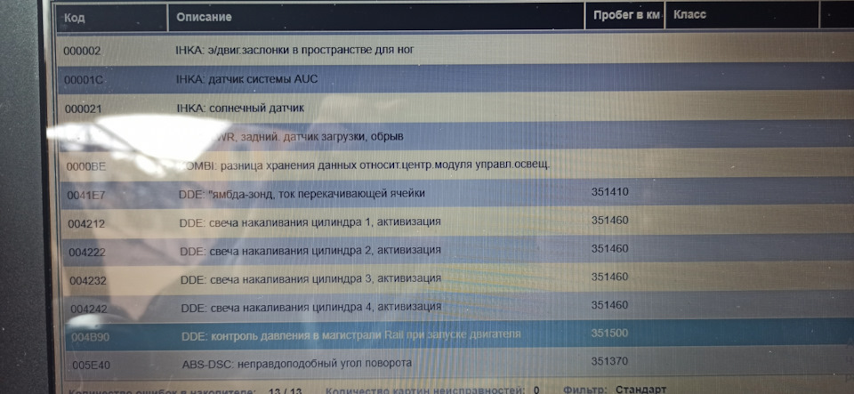Контроль тиску магістралі. помилка 004В90 1