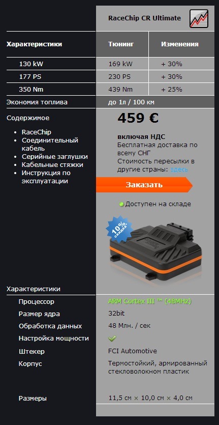 Встановили RaceChip CR Ultimate 3