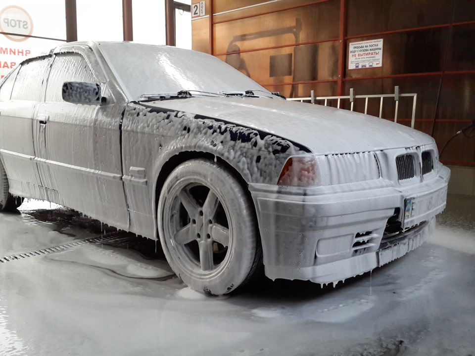 Губа Golf 3 на BMW e36 4
