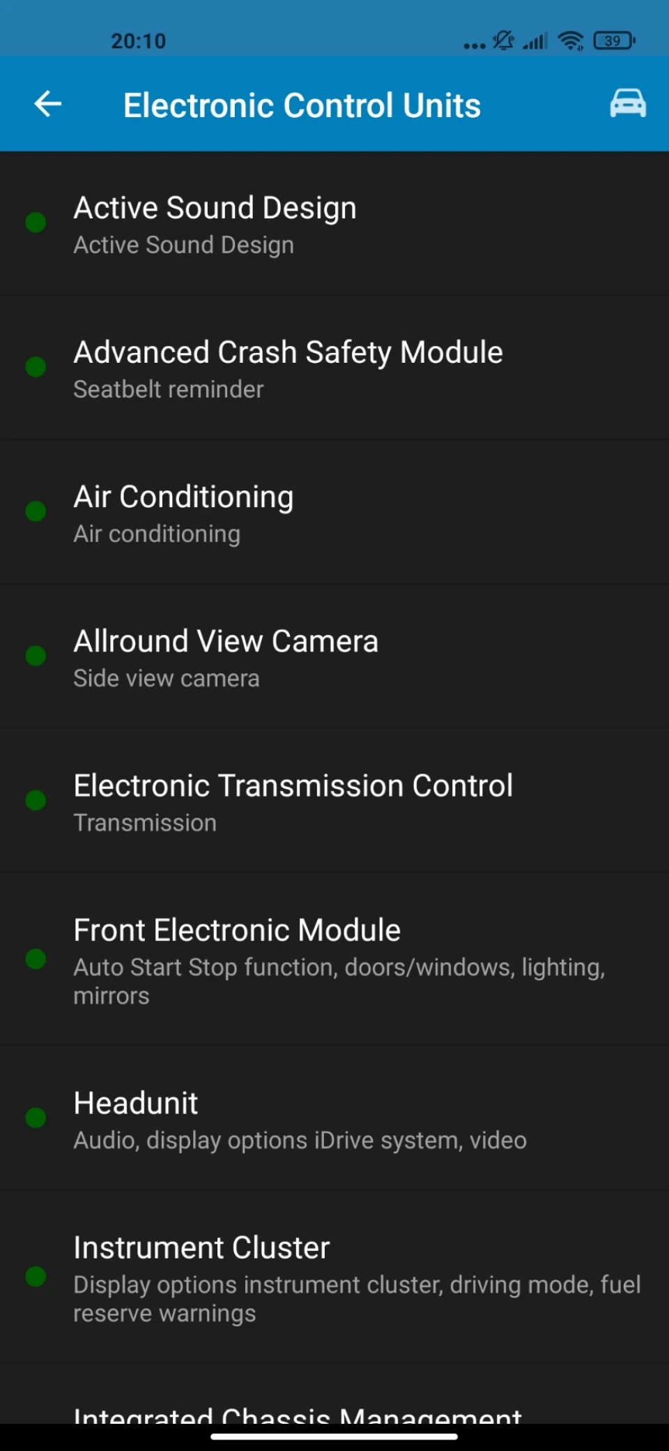 Active sound design (ASD) BMW F30