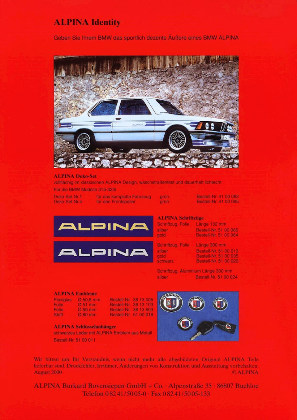Брошура BMW Alpina E21 4