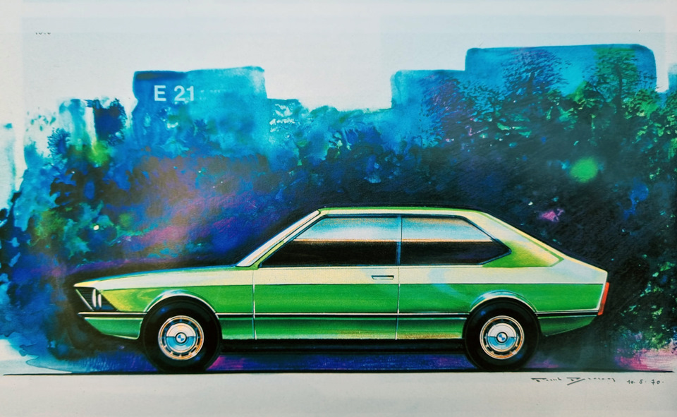 Ескізи та модель BMW E21 2