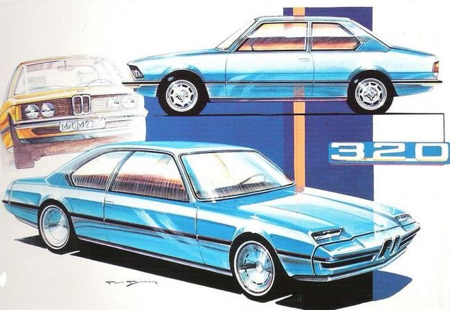 Ескізи та модель BMW E21 1