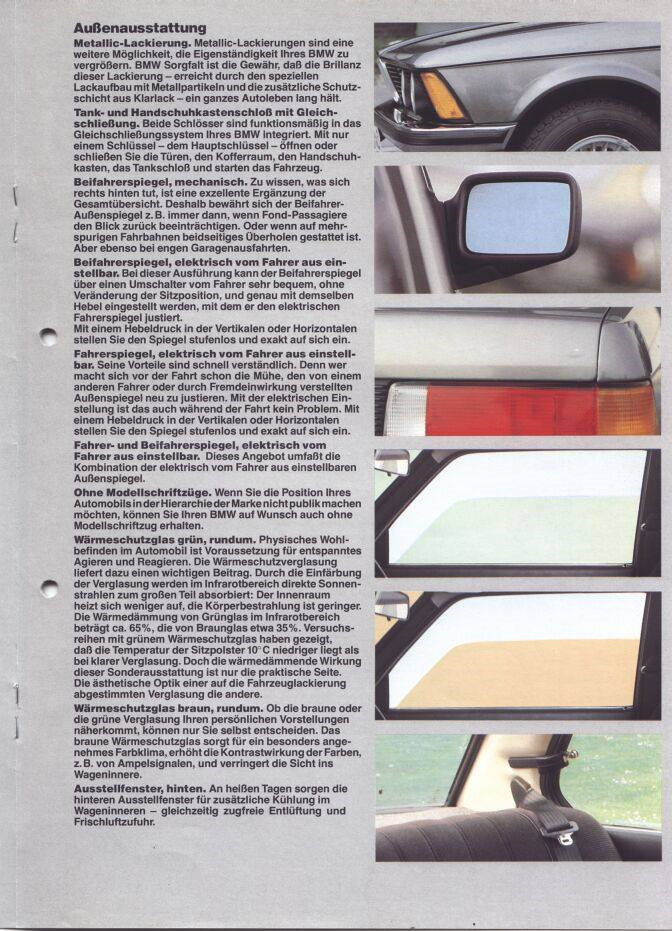 Каталог опцій BMW E21 5