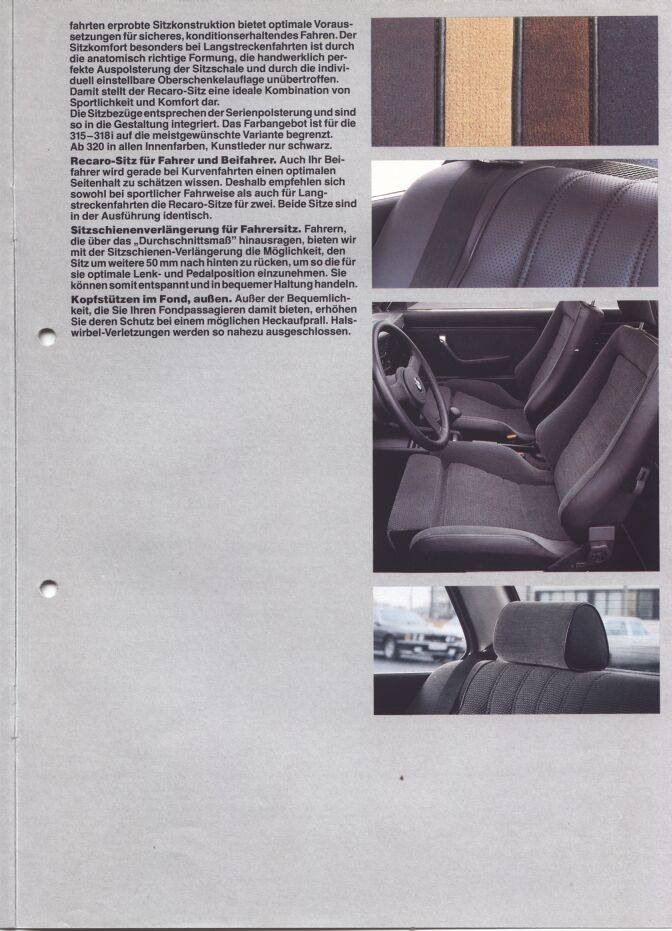 Каталог опцій BMW E21 2