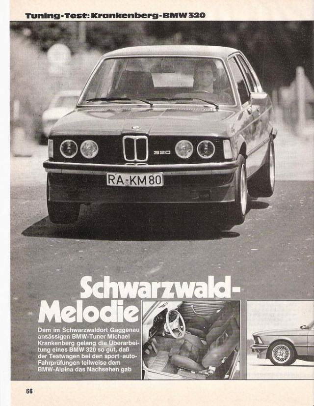 Sport Driver 06.79 BMW E21 320/6 320 Krankenberg and Müller 2