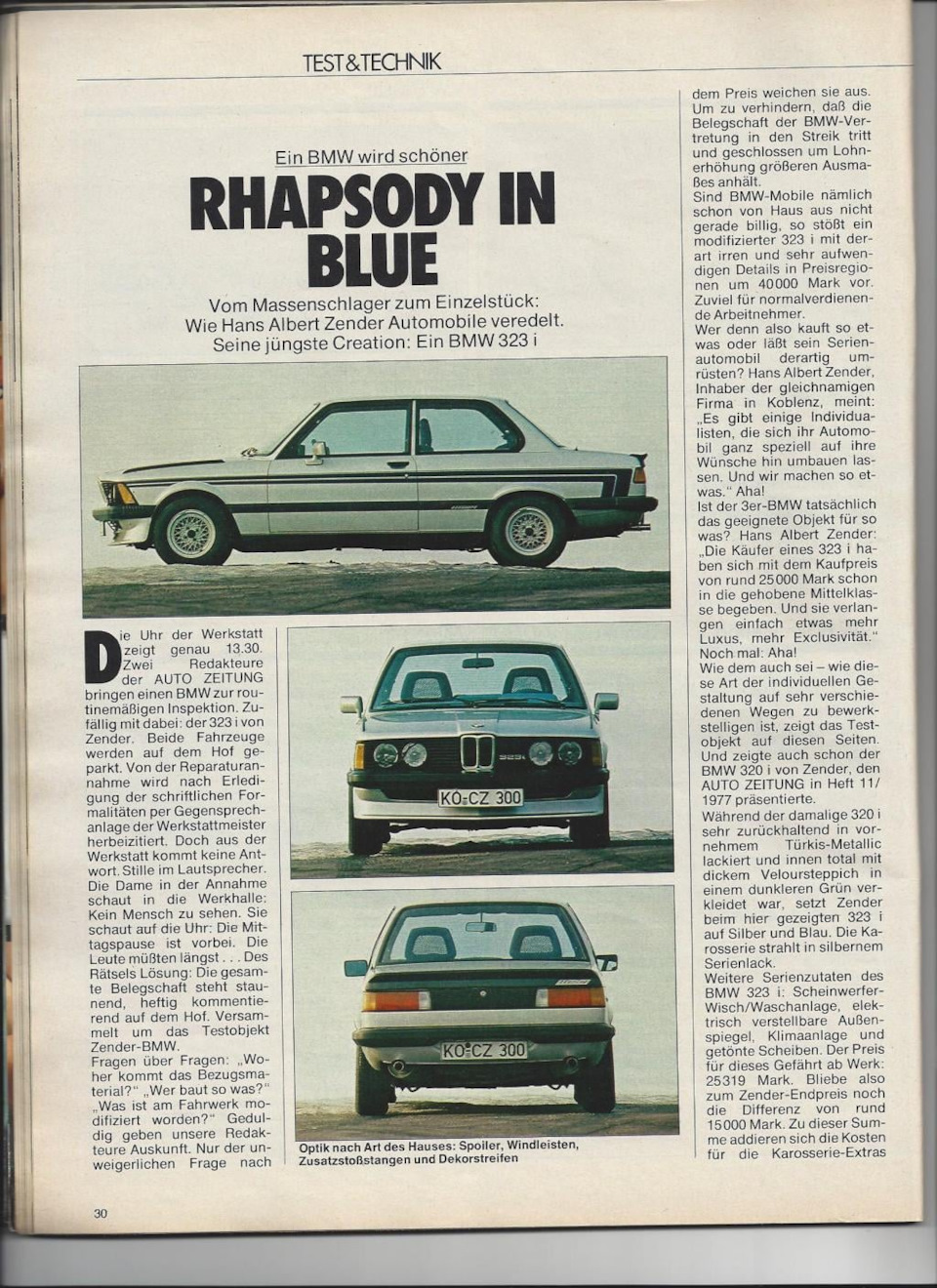 Старі журнали BMW E21 Zender 4